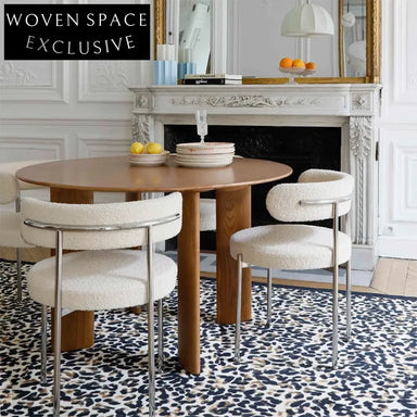 Elegant Round Wood Dining Table for Modern Home Restaurant Hotel Outdoor Use