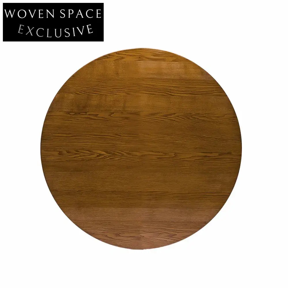 Elegant Round Wood Dining Table for Modern Home Restaurant Hotel Outdoor Use