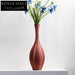 Elegant Rustic Brushed Ceramic Flower Vase for Modern Home Decor Accents