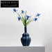 Elegant Rustic Brushed Ceramic Flower Vase for Modern Home Decor Accents
