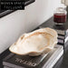 Elegant Shell Art Resin Desktop Decorative Tray for Home Decor Accents