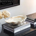 Elegant Shell Art Resin Desktop Decorative Tray for Home Decor Accents