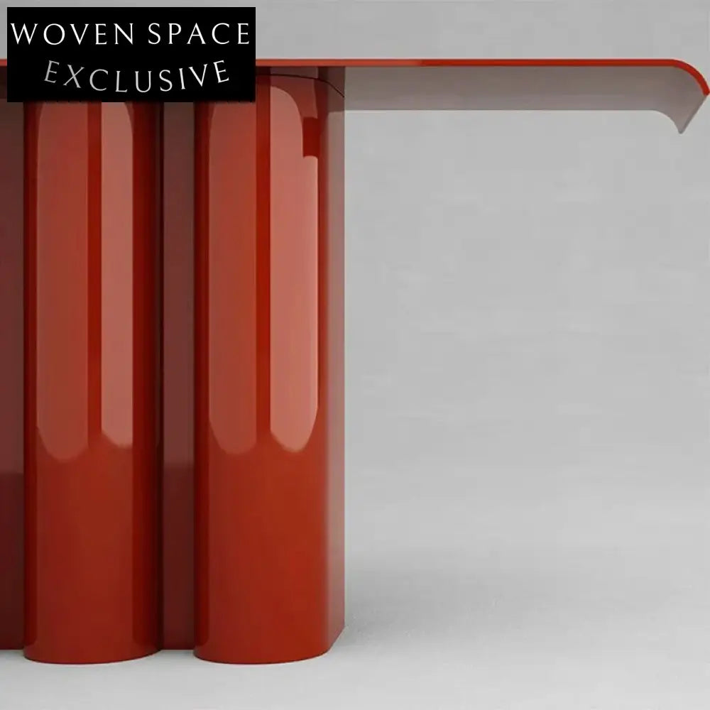 Elegant Solid Ash Wood Console Table, Lacquer Finish, for Entryway Living Room