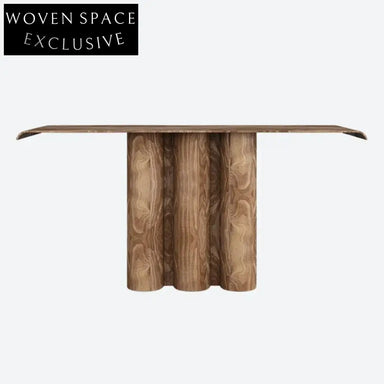 Elegant Solid Ash Wood Console Table, Lacquer Finish, for Entryway Living Room