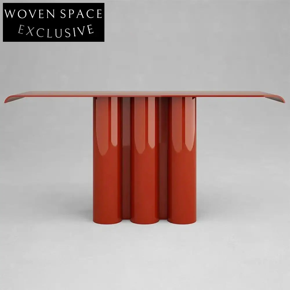 Elegant Solid Ash Wood Console Table, Lacquer Finish, for Entryway Living Room