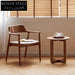 Elegant Solid Ash Wood Dining Chair with Fabric Backrest and Seat