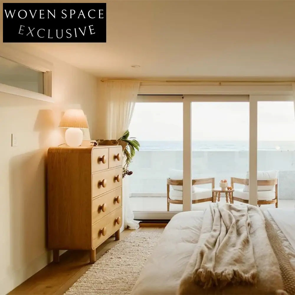 Elegant Solid Ash Wood Modern Bedroom Living Room Storage Cabinet