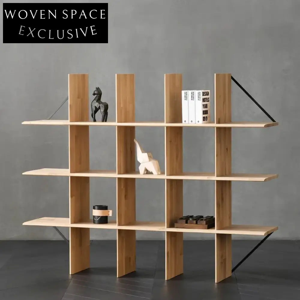 Elegant Solid Ash Wood Wall Storage Cabinet, Modern Design for Home Office Bedroom