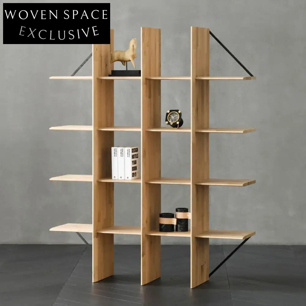 Elegant Solid Ash Wood Wall Storage Cabinet, Modern Design for Home Office Bedroom