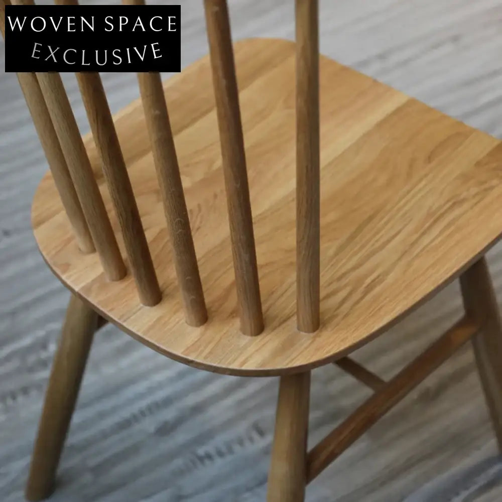 Elegant Solid Beech Windsor Dining Chair for Cafe, Restaurant, and Home