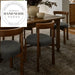 Elegant Solid Oak Wood Dining Chair with Upholstered Fabric Seat