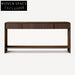 Elegant Solid Oak Wood Modern Minimalist Console Dressing Table for Entryway