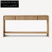 Elegant Solid Oak Wood Modern Minimalist Console Dressing Table for Entryway