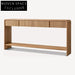 Elegant Solid Oak Wood Modern Minimalist Console Dressing Table for Entryway