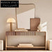 Elegant Solid Oak Wood Modern Minimalist Console Dressing Table for Entryway