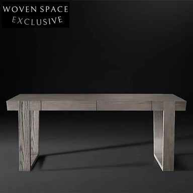 Elegant Solid Oak Wood Modern Office Desk and Home Dressing Table