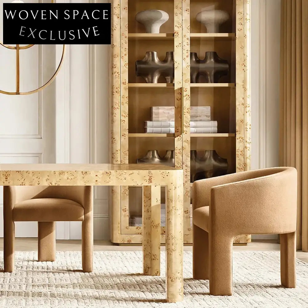 Elegant Solid Oak Wood Nordic Round Rectangular Luxury Home Restaurant Dining Table