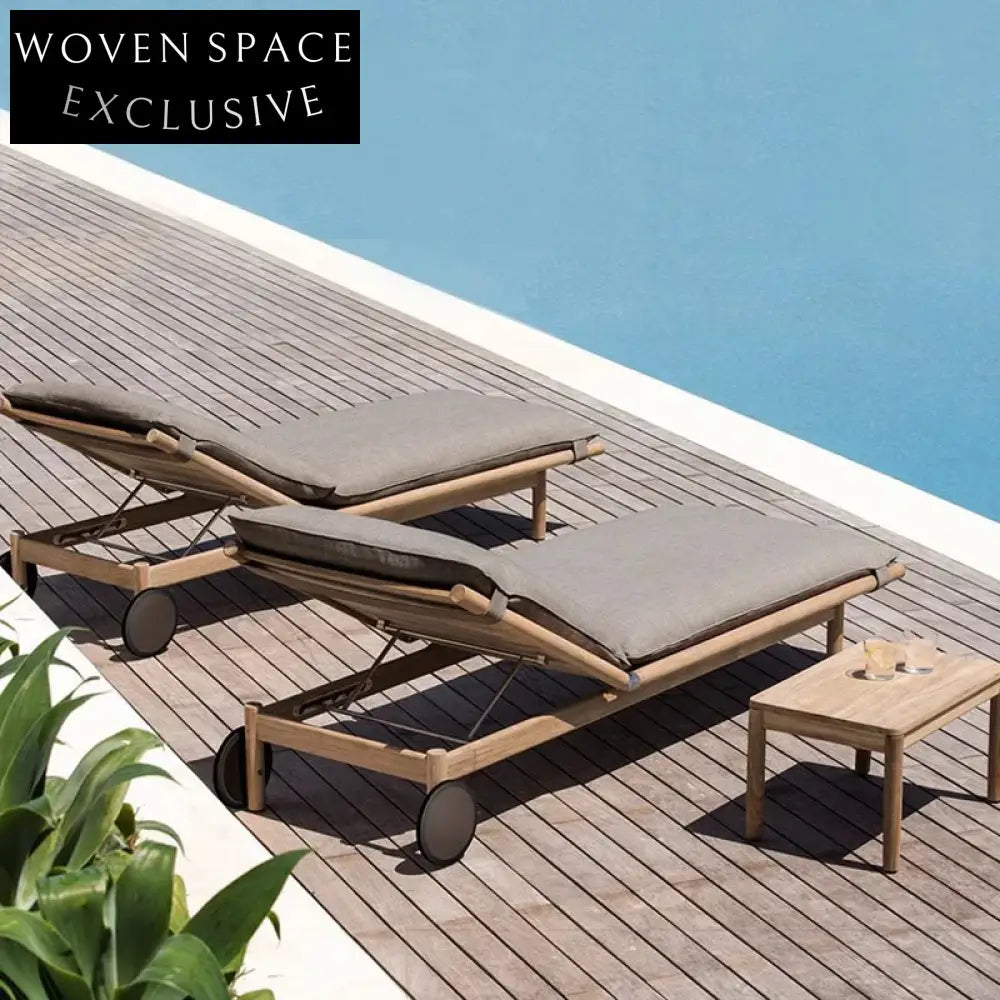 Elegant Solid Teak Outdoor Sofa Set with Plush Cushions for Patio Furniture