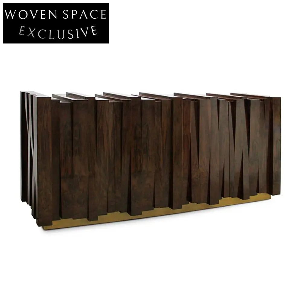 Elegant Solid Walnut Wood Console Table, Retro Antique Living Room Furniture