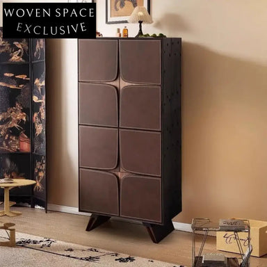 Elegant Solid Wood 4-Door Sideboard Console Cabinet for Living Dining Rooms