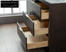 Elegant Solid Wood Bathroom Vanity Cabinet with Soft-Close Drawers Floor-Mounted Design