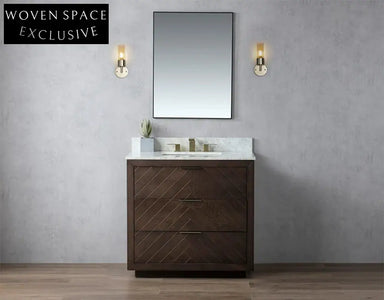 Elegant Solid Wood Bathroom Vanity Cabinet with Soft-Close Drawers Floor-Mounted Design
