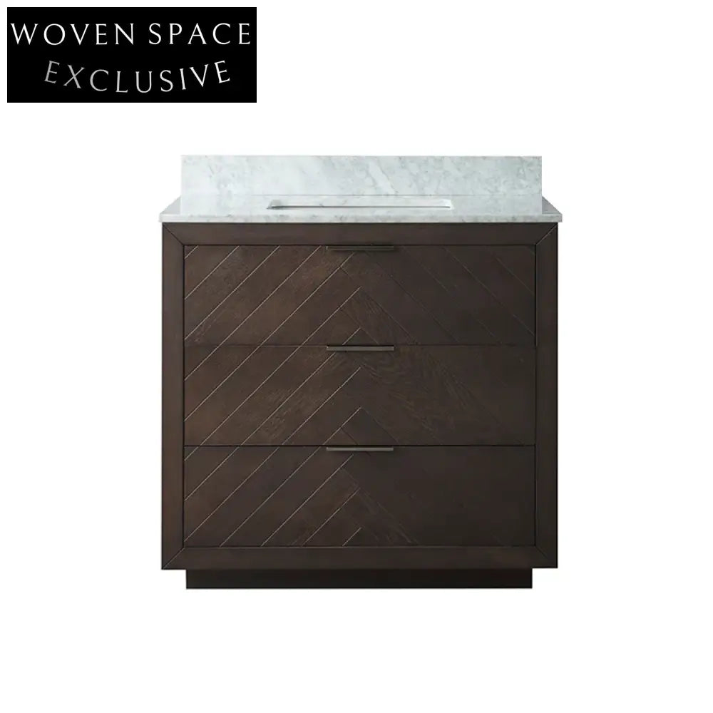 Elegant Solid Wood Bathroom Vanity Cabinet with Soft-Close Drawers Floor-Mounted Design