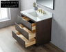 Elegant Solid Wood Bathroom Vanity Cabinet with Soft-Close Drawers Floor-Mounted Design