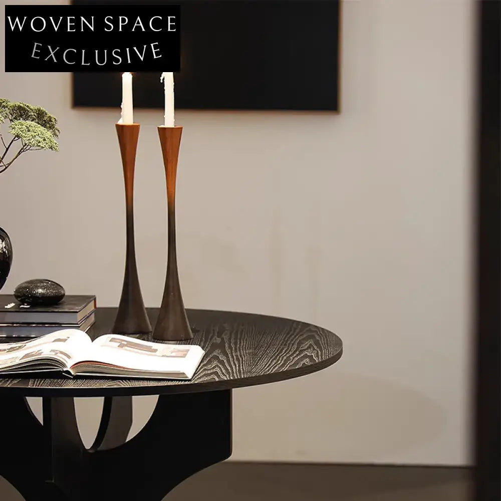 Elegant Solid Wood Candle Holder Stand, Modern Wedding Table Decor Accent