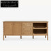 Elegant Solid Wood Console Cabinet with Ample Storage for Modern Homes