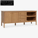 Elegant Solid Wood Console Cabinet with Ample Storage for Modern Homes
