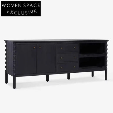 Elegant Solid Wood Console Cabinet with Ample Storage for Modern Homes