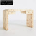 Elegant Solid Wood Console Table with Two Storage Drawers