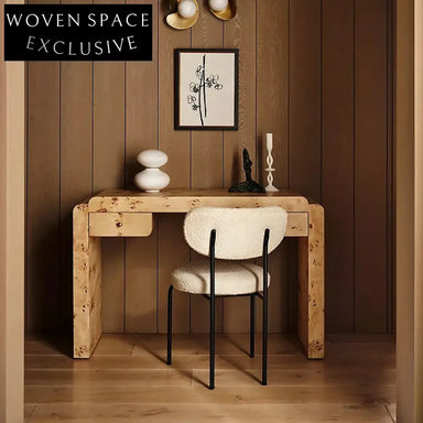 Elegant Solid Wood Console Table with Two Storage Drawers