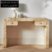 Elegant Solid Wood Console Table with Two Storage Drawers