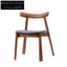 Elegant Solid Wood Fabric Upholstered Dining Chair with Armrests