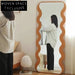 Elegant Solid Wood Full-Length Floor Mirror for Living Room Bedroom Decor