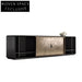 Elegant Solid Wood Gold Metal TV Unit Modern Living Room Console Cabinet