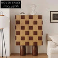Elegant Solid Wood Modern Display Cabinet with Wine Storage & Glass Doors