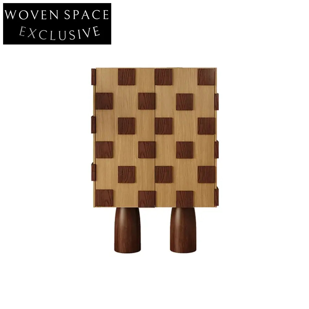 Elegant Solid Wood Modern Display Cabinet with Wine Storage & Glass Doors