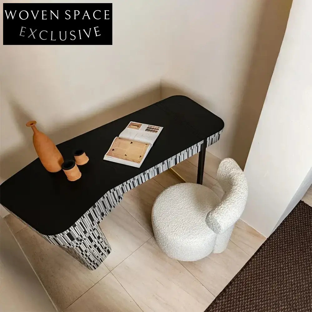 Elegant Solid Wood Modern Luxury Computer Study Desk for Home Office