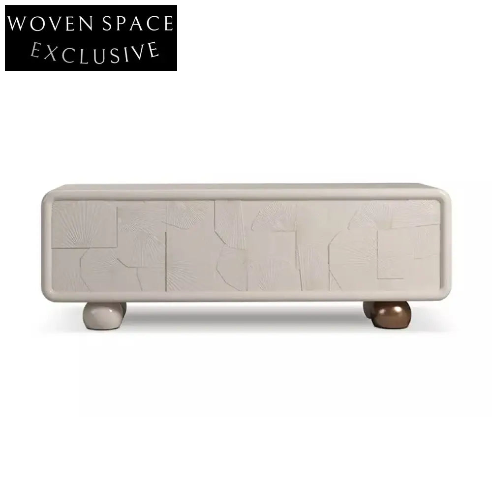 Elegant Solid Wood Modern TV Console Cabinet for Living Room Entertainment