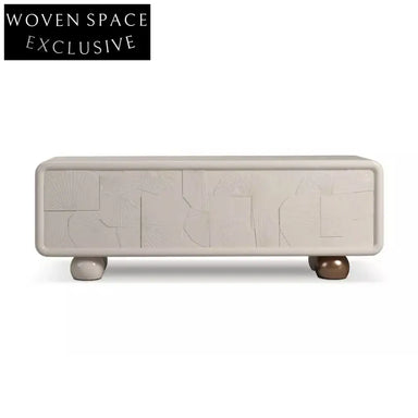 Elegant Solid Wood Modern TV Console Cabinet for Living Room Entertainment