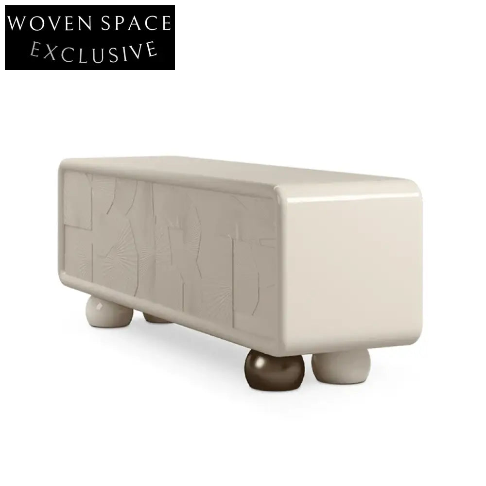 Elegant Solid Wood Modern TV Console Cabinet for Living Room Entertainment