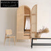 Elegant Solid Wood Rattan Dining Chair - Natural Cane Restaurant & Hotel Seating