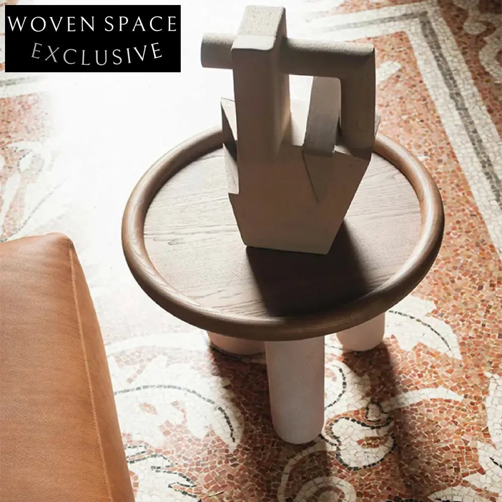 Elegant Solid Wood Round Coffee Tables - Modern Nordic Living Room Centerpiece