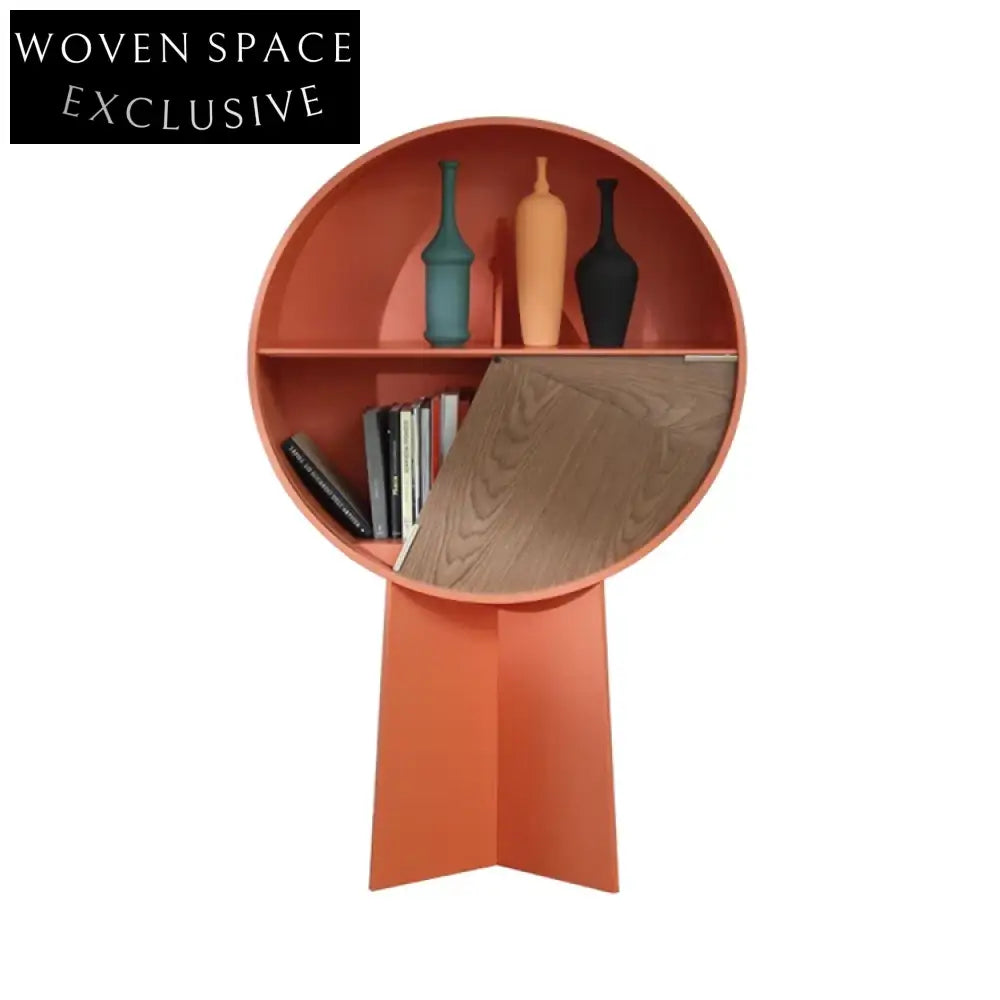 Elegant Solid Wood Side Display Cabinet for Living Room Home Office Storage