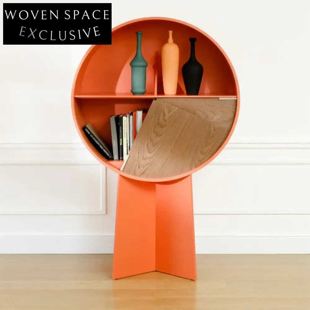 Elegant Solid Wood Side Display Cabinet for Living Room Home Office Storage
