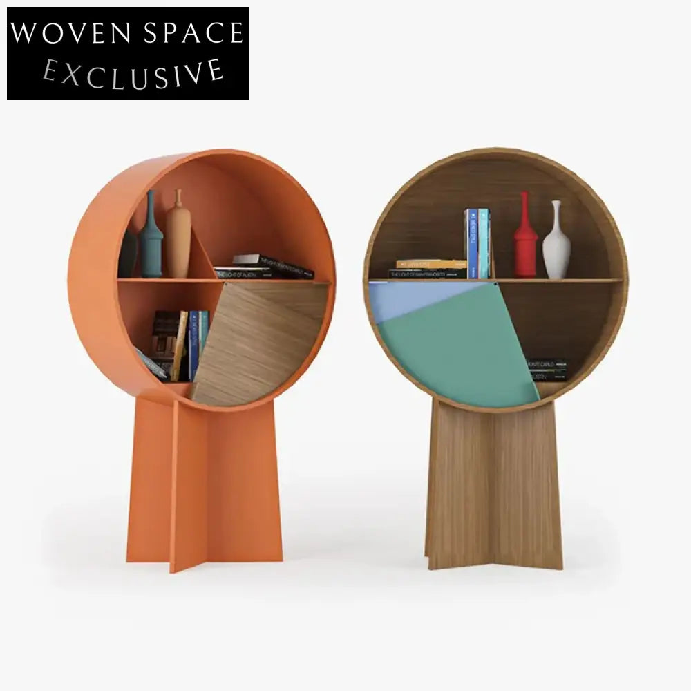 Elegant Solid Wood Side Display Cabinet for Living Room Home Office Storage