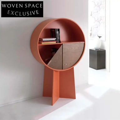 Elegant Solid Wood Side Display Cabinet for Living Room Home Office Storage